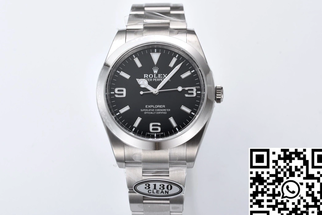 Black Clean Factory Explorer 214270 Dial Oyster Perpetual 39mm Rolex 1001